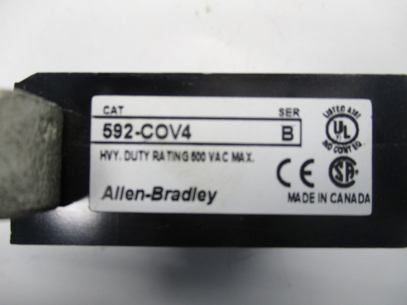 ALLEN BRADLEY 592-COV4 SER.B 600VAC (BR/WH) NSMP