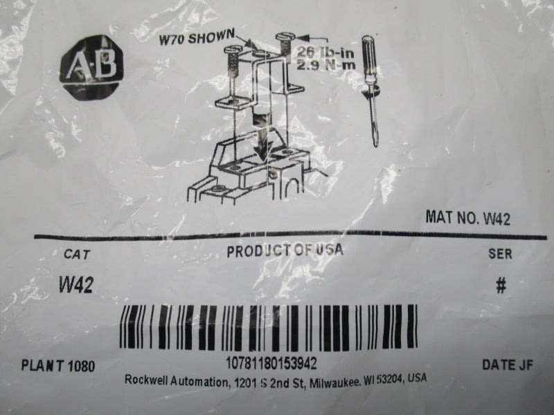 ALLEN BRADLEY W42 SER. # NSMP