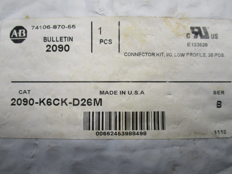 ALLEN BRADLEY 2090-K6CK-D26M SER.B (AS PICTURED) NSMP