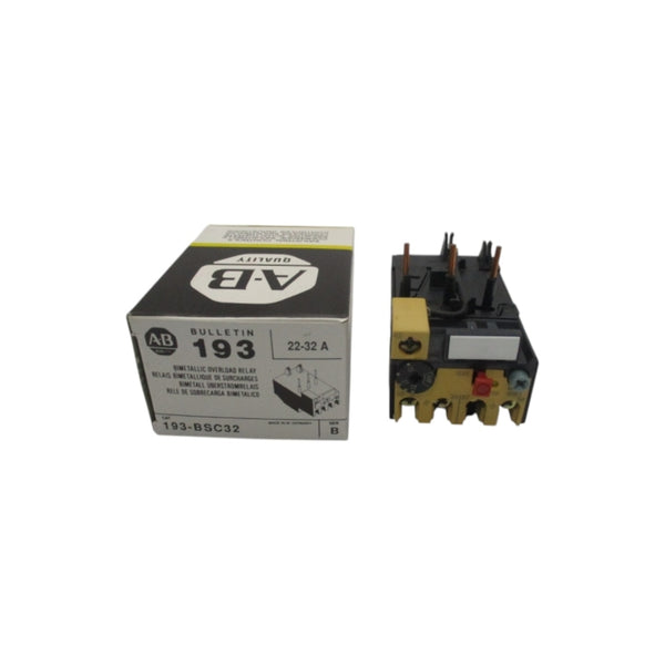 ALLEN BRADLEY 193-BSC32 SER. B 600V 22-32A (BK/YL) NSMP