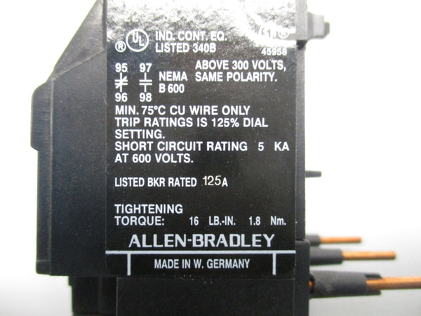ALLEN BRADLEY 193-BSC32 SER. B 600V 22-32A (BK/YL) NSMP