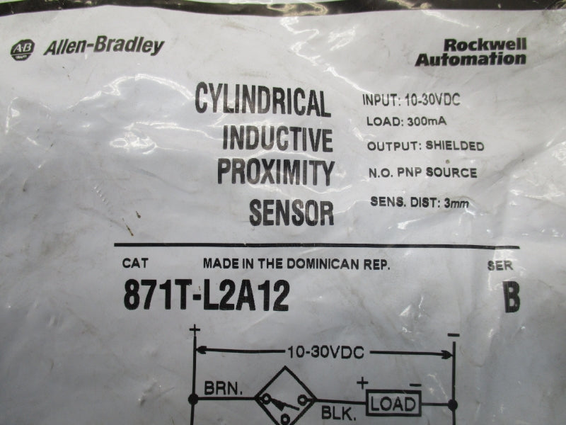 ALLEN BRADLEY 871T-L2A12 SER.B 10-30VDC 3MM NSMP