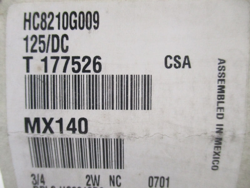 ASCO HC8210G009 125DC NSMP