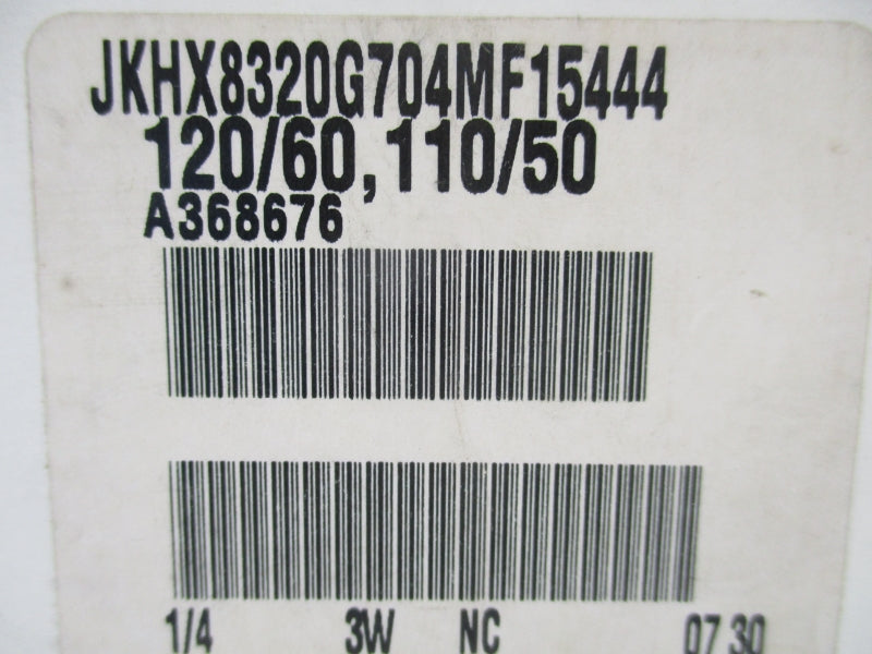 ASCO JKHX8320G704MF15444 150PSI 110/120V 1/4" NSMP