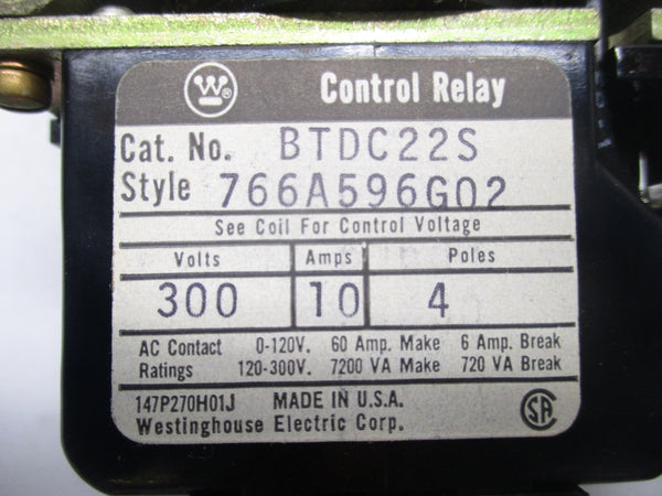 WESTINGHOUS BTDC22S 300V 10A NSMP