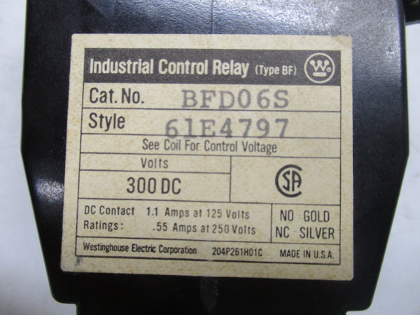 WESTINGHOUSE BFD06S 300VDC NSNP