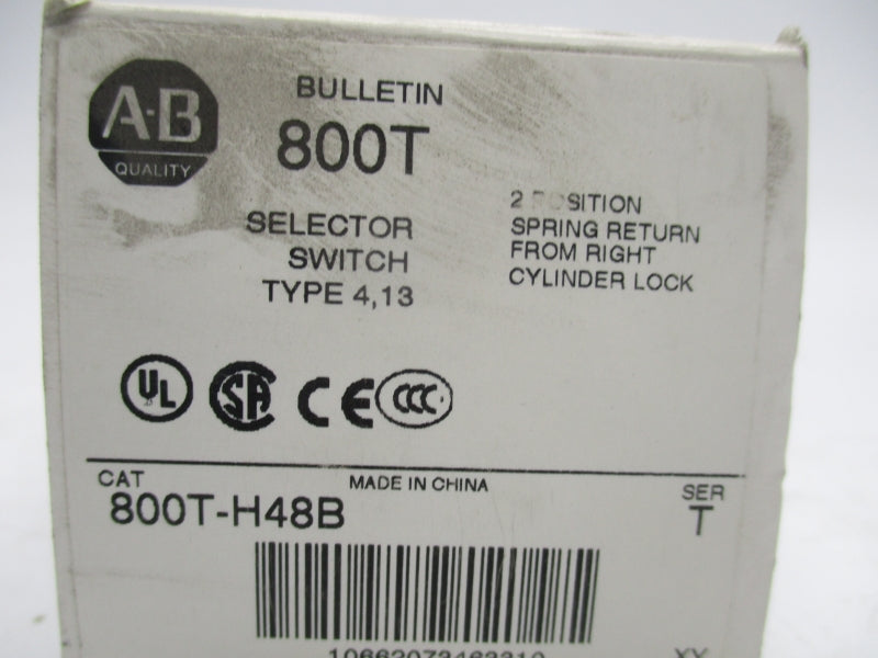 ALLEN BRADLEY 800T-H48B SER.T (NO KEY) (WH) NSMP