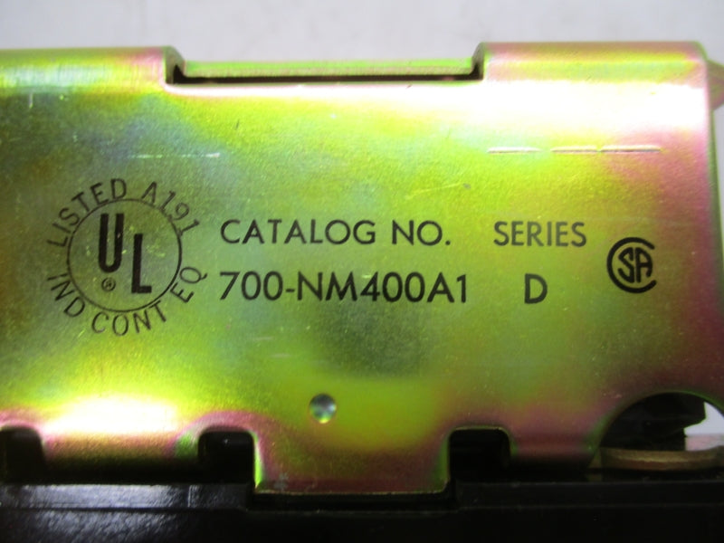 ALLEN BRADLEY 700-NM400A1 SER.D 110-120VAC NSNP