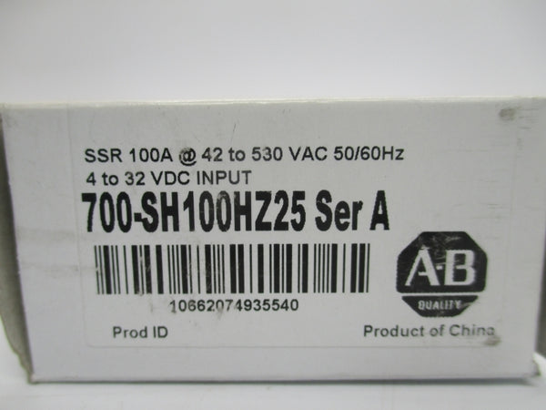 ALLEN BRADLEY 700-SH100HZ25 SER.A 480V (WH) NSMP