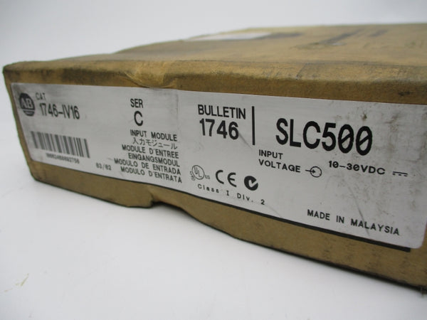 ALLEN BRADLEY 1746-IV16 SER.C 10-30VDC DATE: 2002 NSFS