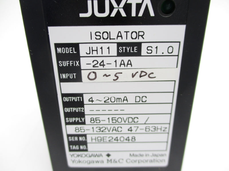 YOKOGAWA JH11-24-1AA 0-5VDC NSMP