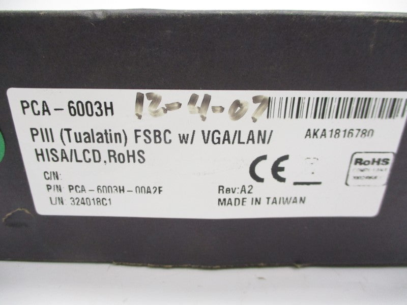 ADVENTECH PCA-6003H-00A2E REV. A2 NSMP