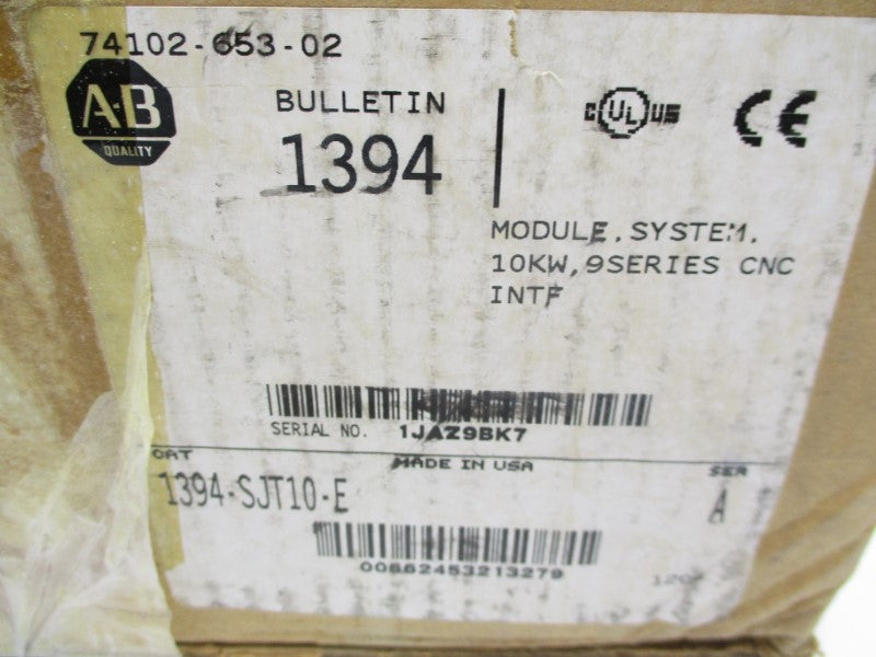 ALLEN BRADLEY 1394-SJT10-E SER. A 380/460V 13A F/W 1.01 NSMP