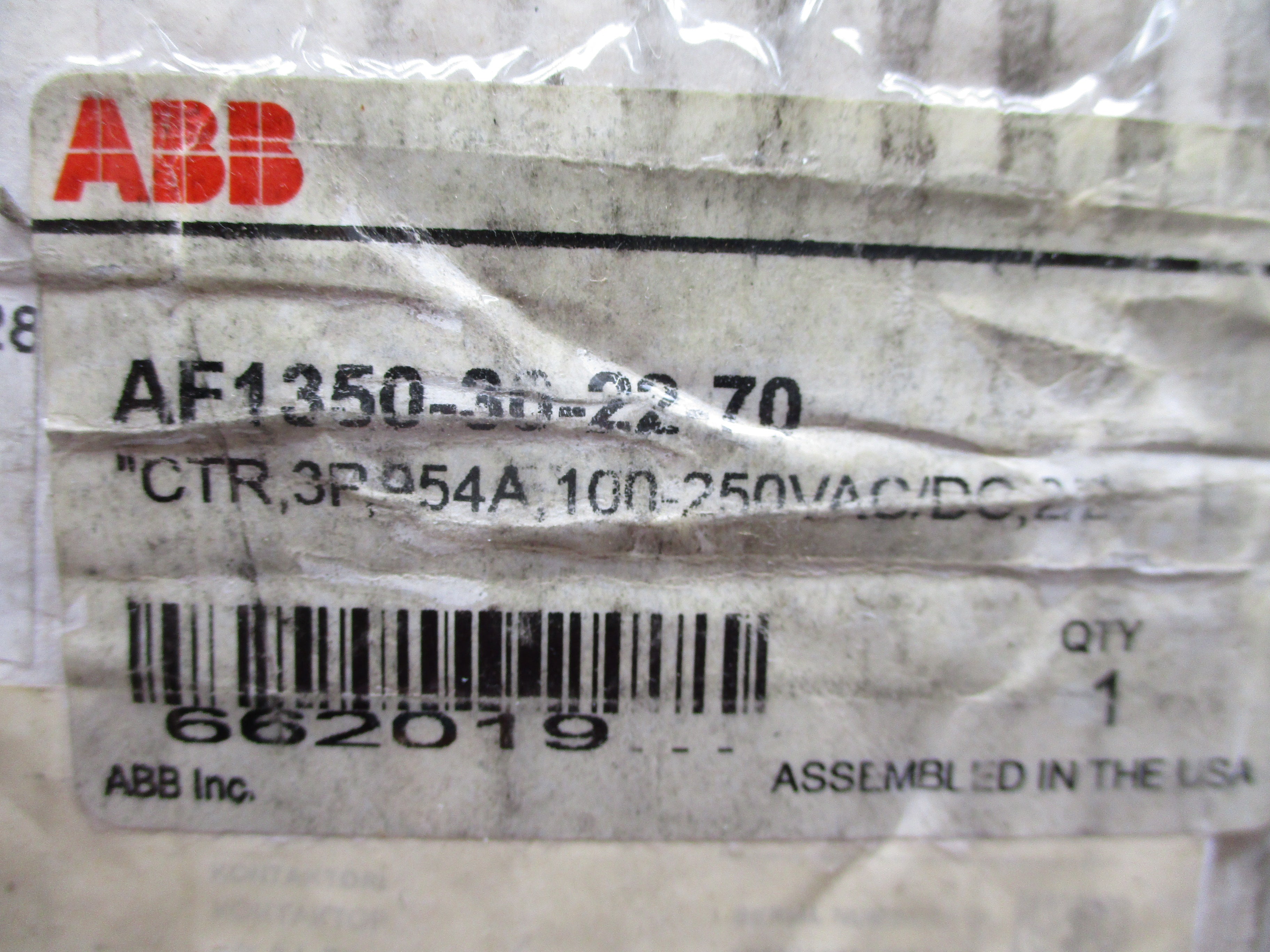 ABB AF1350-30-22-70 100-250VDC 2000A NSMP