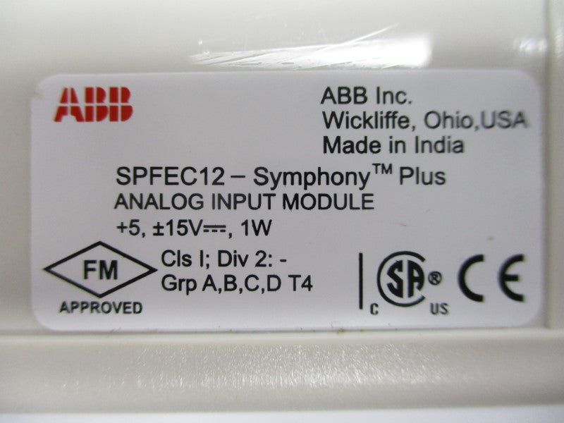 ABB SPFEC12 +/-15V NSMP