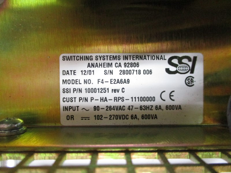 ABB P-HA-RPS-11100000 90-264VAC 6A (NO POWER CORD) NSNP