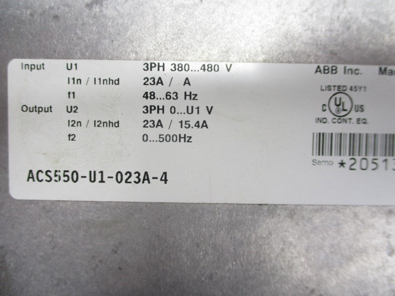 ABB ACS550-U1-023A-4 380-480V 23A NSNP