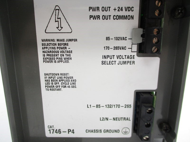 ALLEN BRADLEY 1746-P4 SER. A 170-265VAC 10A UNMP