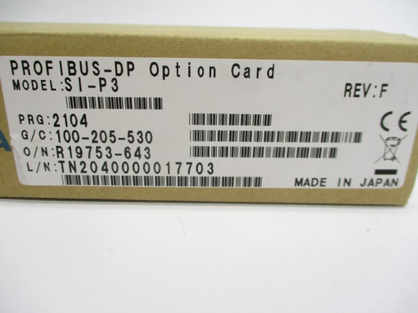 YASKAWA SI-P3 REV: F NSMP