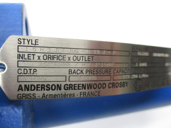 AGC 1.5H3JLTJ06-E15J-P 1-1/2" NSNP