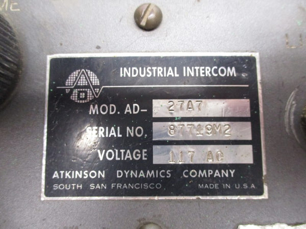 ADC AD-27A7 117VAC UNMP