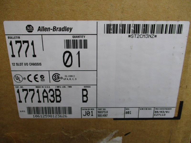 ALLEN BRADLEY 1771-A3B SER. B REV. J01 5.25VDC 24A NSMP