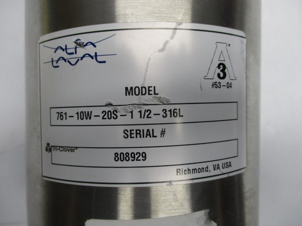 ALFA LAVAL 761-10W-20S-1-1/2-316L NSNP