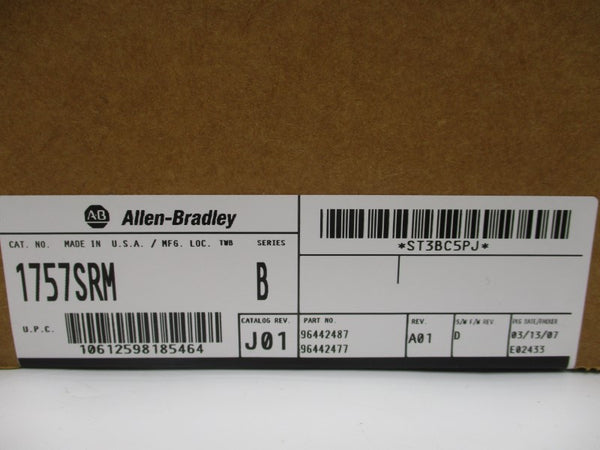ALLEN BRADLEY 1757-SRM SER. B F/W D REV. A01 DATE: 2007 NSFS