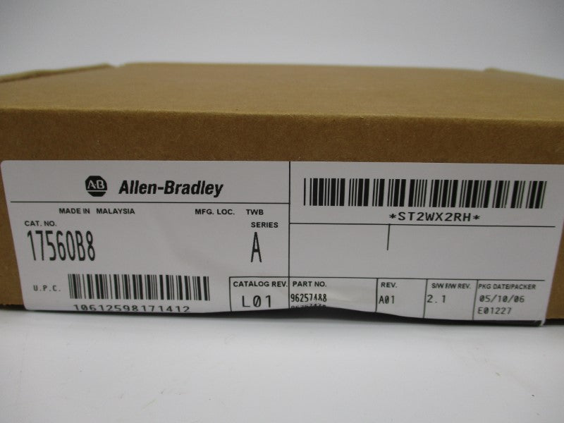 ALLEN BRADLEY 1756-OB8 SER. A F/W 2.1 REV. A01 DATE: 2006 NSFS