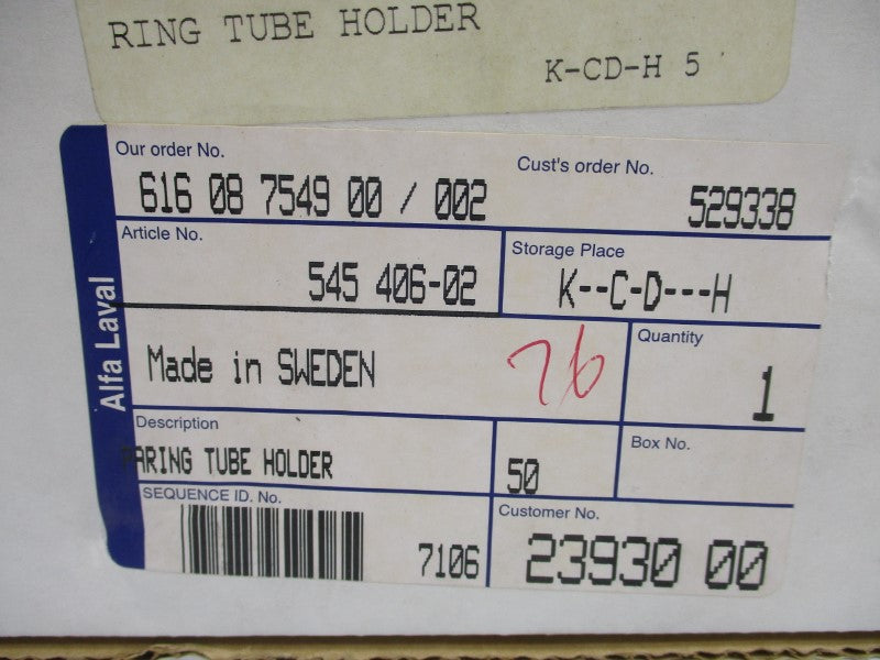 ALFA LAVAL 545406-02 NSMP