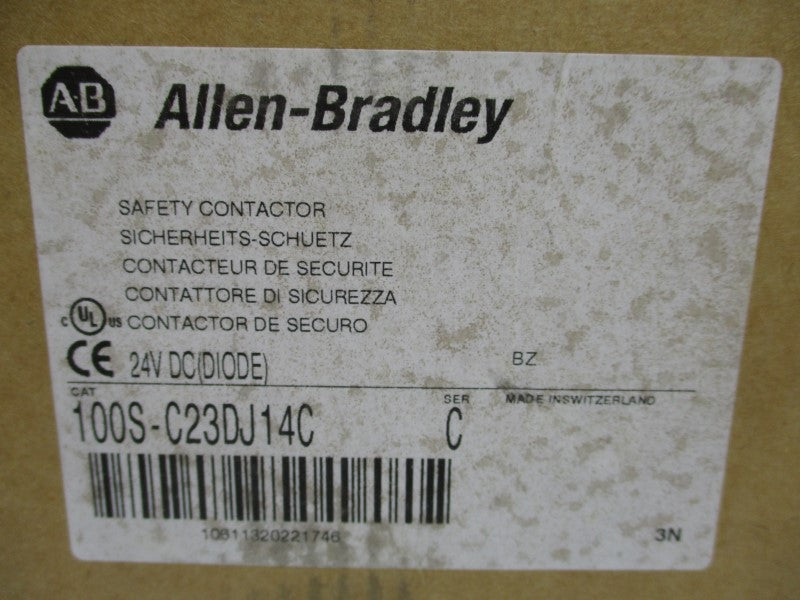ALLEN BRADLEY 100S-C23DJ14C SER. C 24VDC (BR/WH) NSMP