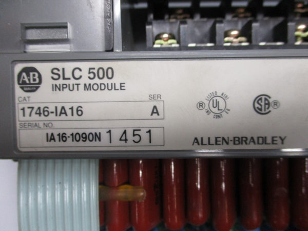 ALLEN BRADLEY 1746-IA16 SER. A 85-132VAC (MISSING SCREWS) UNMP