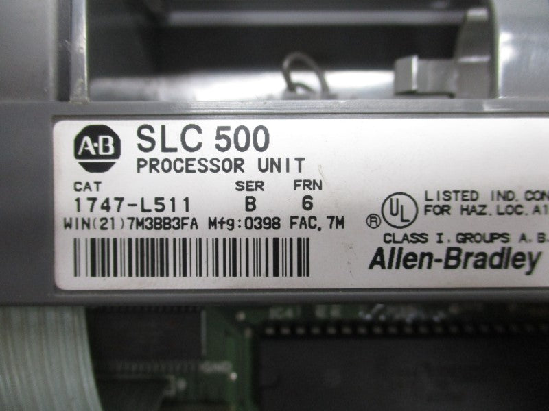 ALLEN BRADLEY 1747-L511 SER. B F/W 6 (NO BATTERY) UNMP