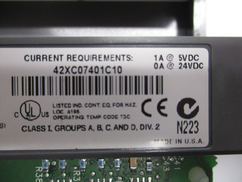 ALLEN BRADLEY 1747-L542 SER.C F/W 10 REV. 7 24VDC 1A (NO KEY) UNMP