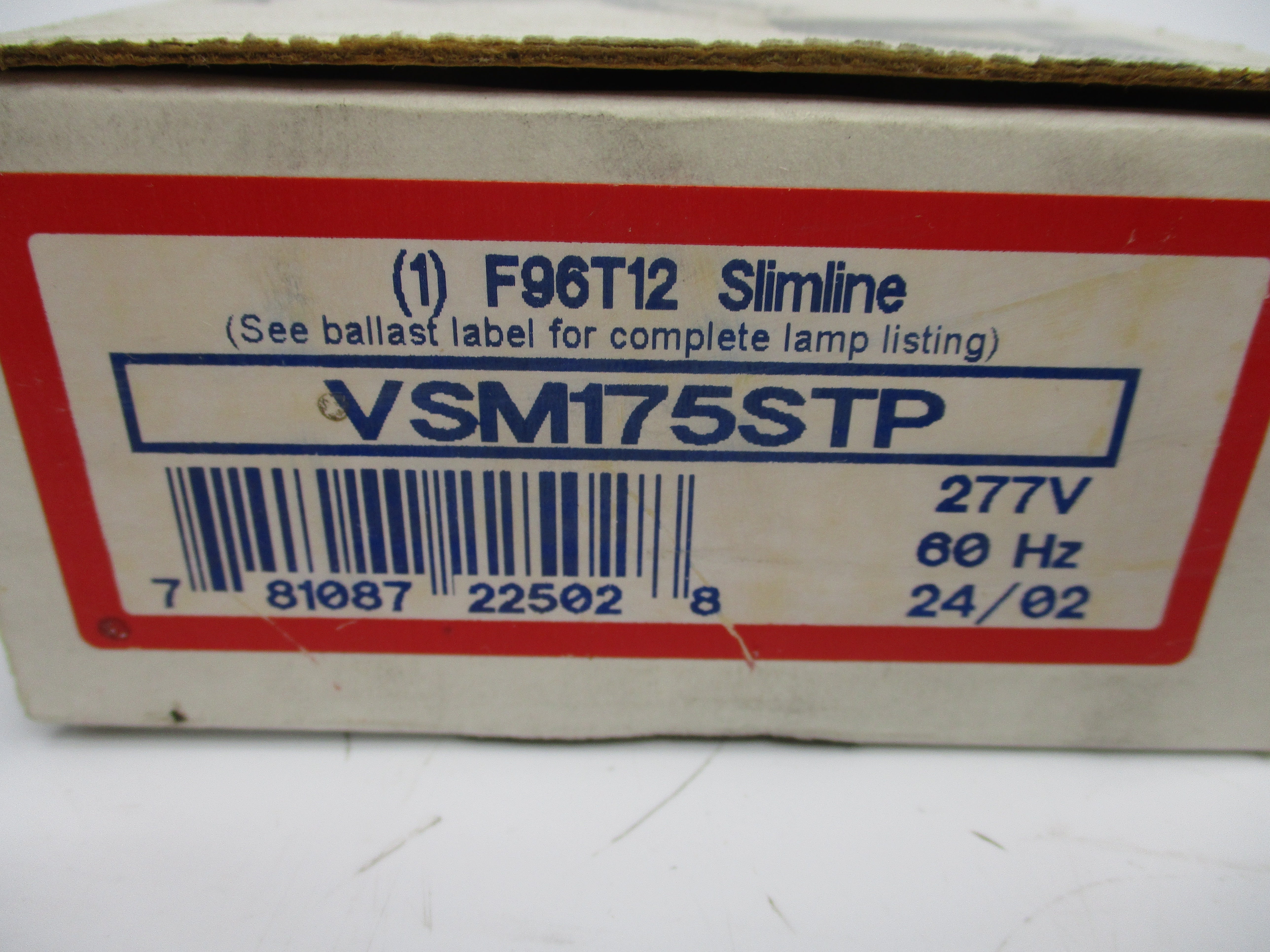 ADVANCE TRANSFORMER VSM-175-S-1-TP 277V 0.35A NSMP