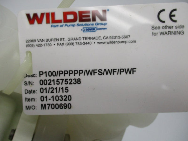 WILDEN P100/PPPPP/WFS/WF/PWF 01-10320 NSMP