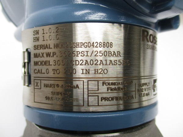 ROSEMOUNT 3051CD2A02A1AS5E5 9-32V 0-250PSI NSMP
