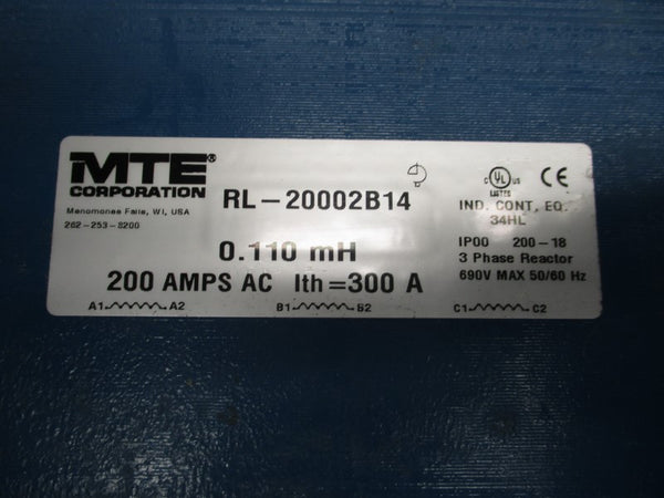 MTE CORP RL-20002B14 690V 200A UNMP