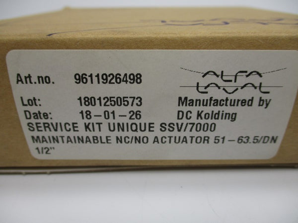 ALFA LAVAL 9611926498 SSV/7000 1/2" NSMP