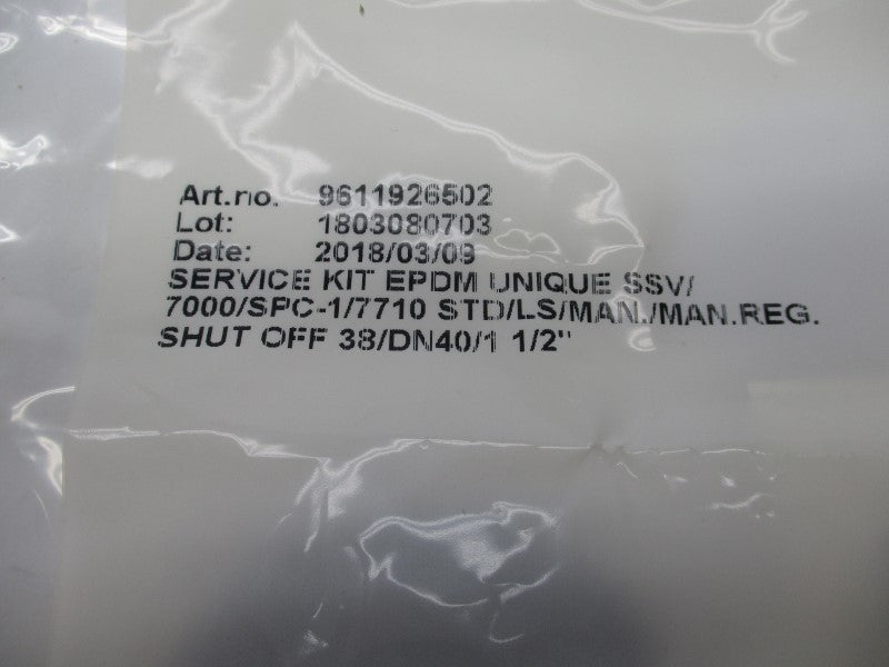 ALFA LAVAL 9611926502 SSV/7000/SPC-1/7710 NSMP