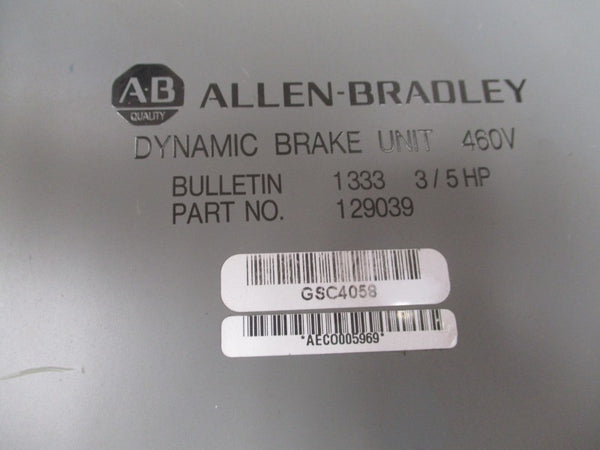 ALLEN BRADLEY 129039 460V UNMP