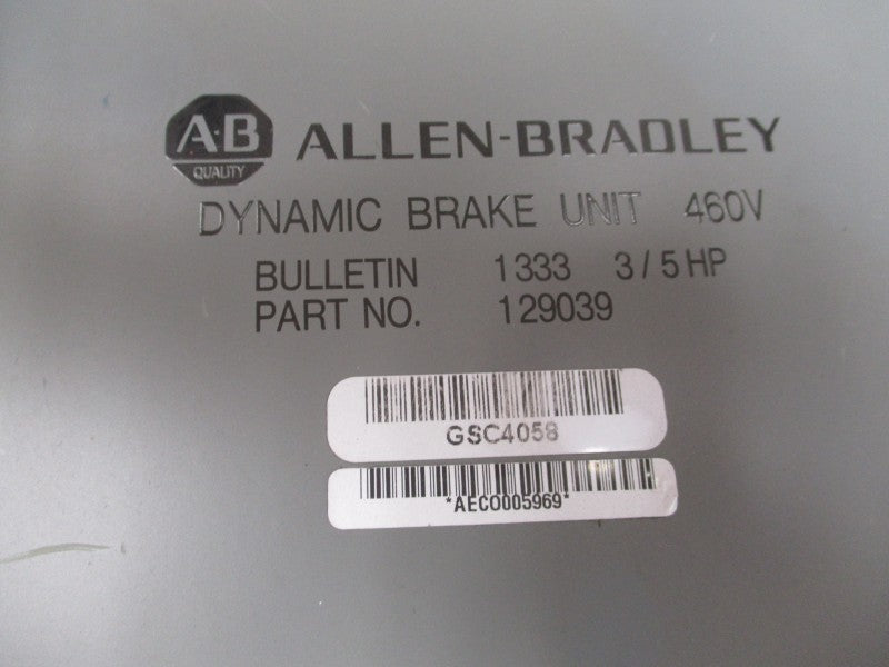 ALLEN BRADLEY 129039 460V UNMP