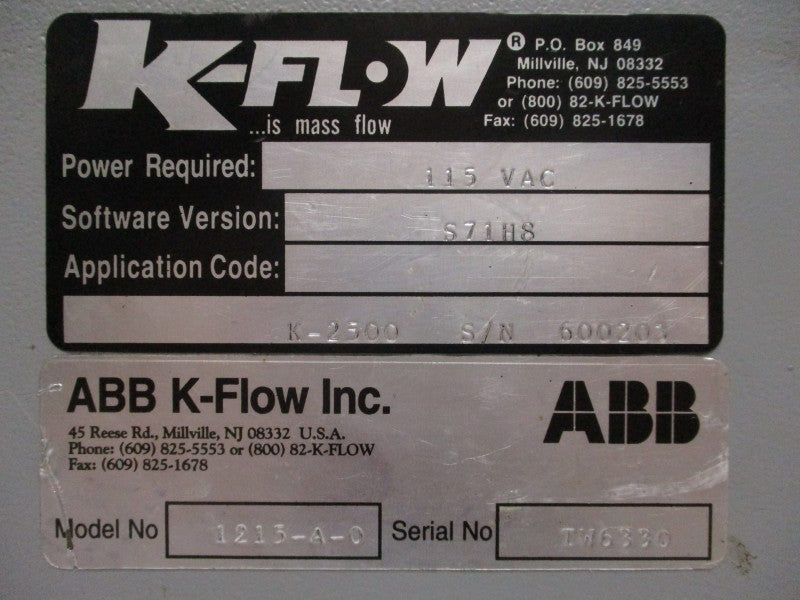 ABB 1215-A-0 K-2500 S/W S71H8 115VAC UNMP