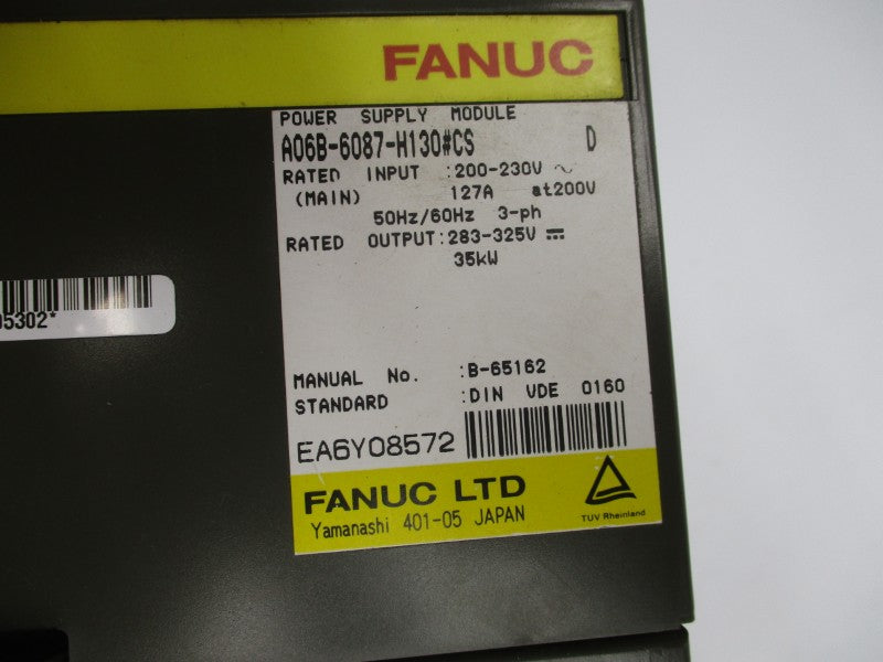 FANUC A06B-6087-H130#CS 200-230V 127A UNMP