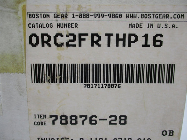 BOSTON GEAR ORC2FRTHP16 NSFS