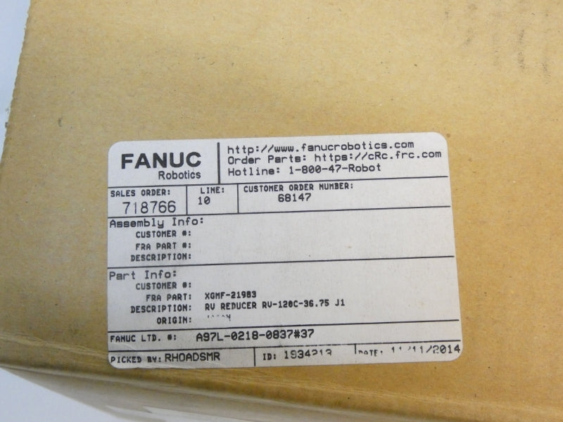 FANUC A97L-0218-0837#37 XGMF-21983 NSMP
