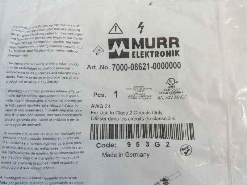 MURR ELEKTRONIK 7000-08621-0000000 30VAC/DC 4A NSMP