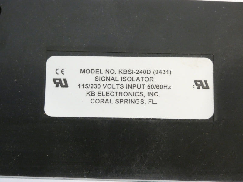 KB ELECTRONICS KBSI-240D(9431) REV. G 115/230V NSMP