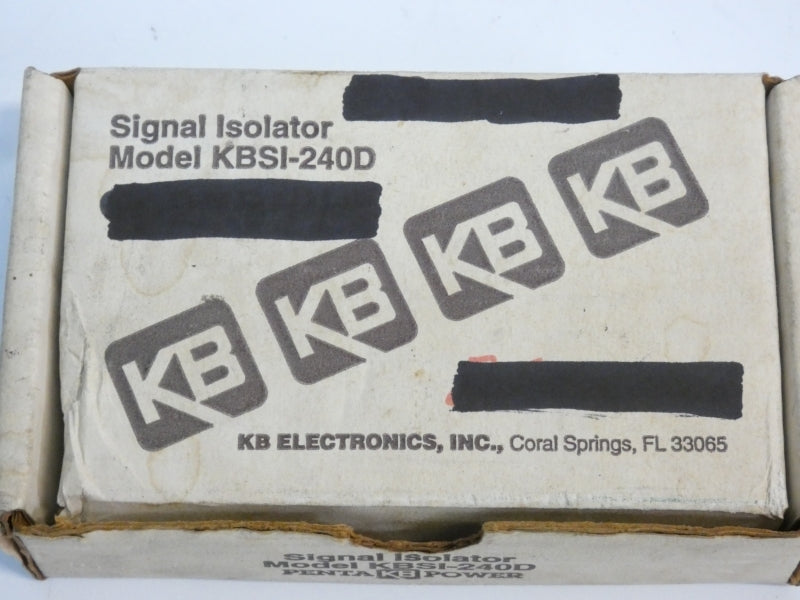 KB ELECTRONICS KBSI-240D(9431) REV. G 115/230V NSMP