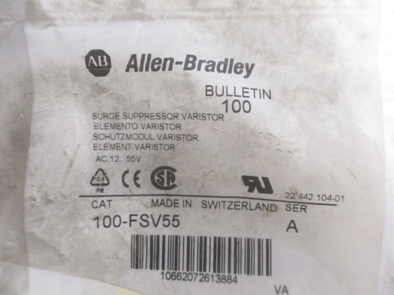 ALLEN BRADLEY 100-FSV55 SER. A 77VDC NSMP